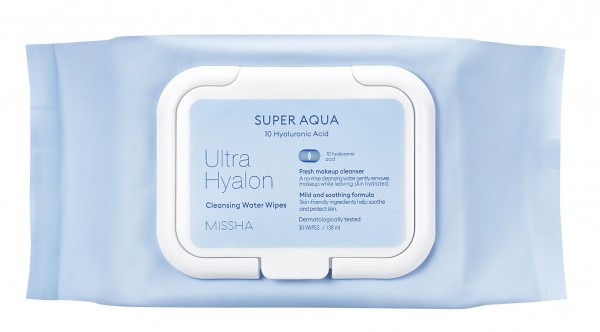MISSHA Super Aqua Ultra Hyalon Cleansing Water Wipes